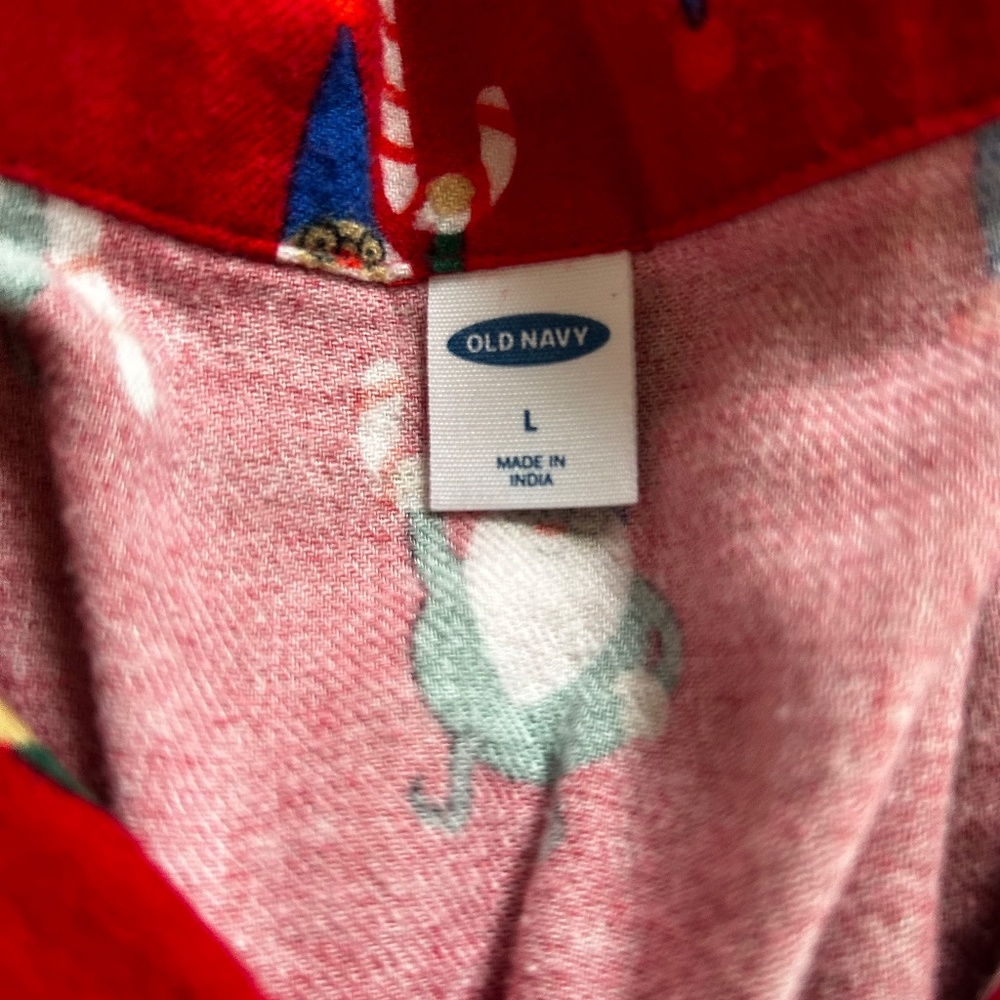 Old Navy cotton flannel PJ set L - Picture 2 of 6